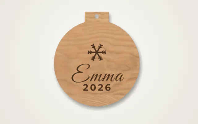 Gifts & Ornaments example design, previewed on real material