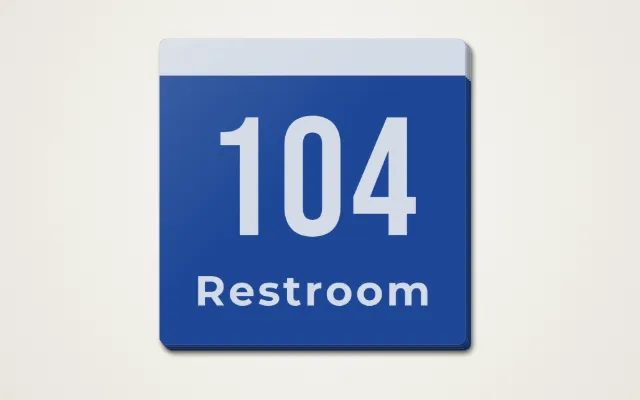 Sign Shop example design, previewed on real material